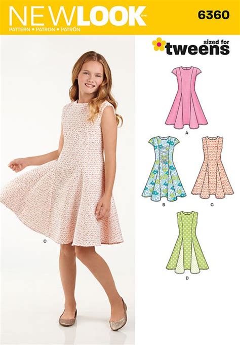 girls sized  tweens dress   sewing pattern   age
