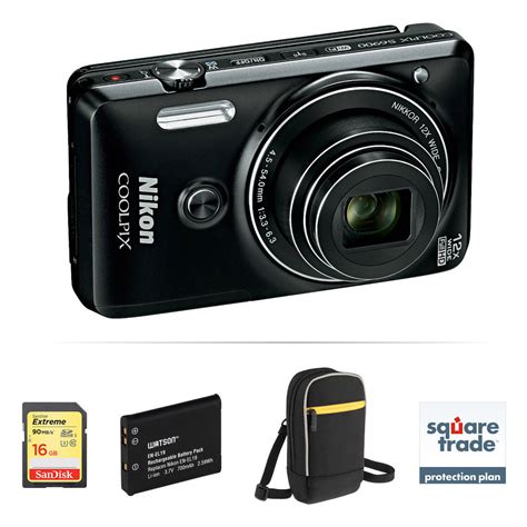 nikon coolpix  digital camera deluxe kit black