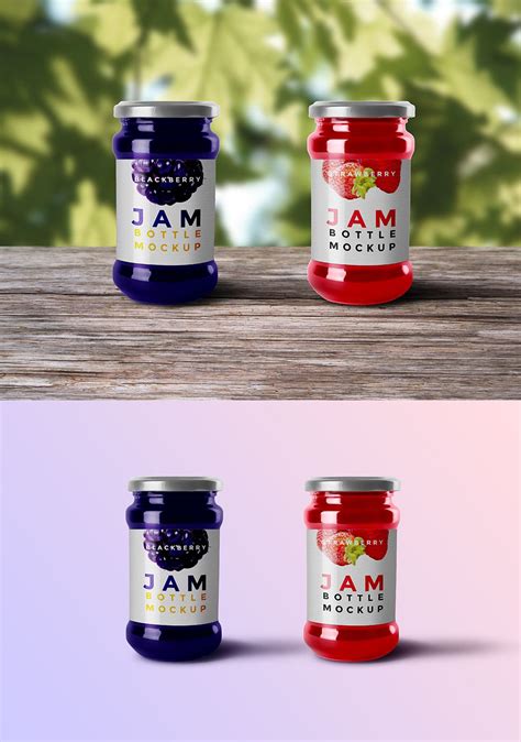 free jam bottle mock up psd for graphic artists free packaging mockup