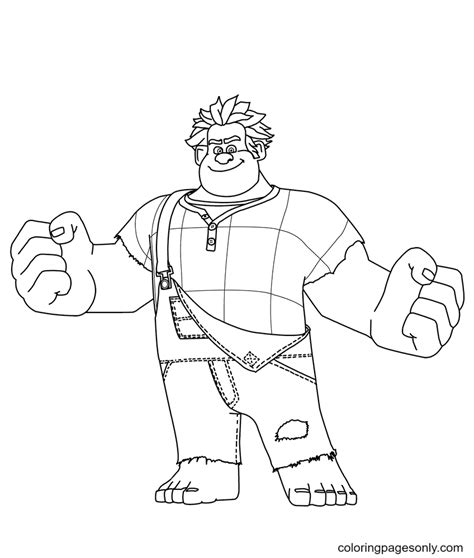 wreck  ralph coloring pages  printable coloring pages