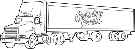 semi truck coloring pages learny kids