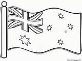Flag Australian Australia Coloring Pages Printable Kids Drawing Clip Sketch Print Philippine Color Colouring Vector Kenya Colour Outline Sheet Philippines sketch template
