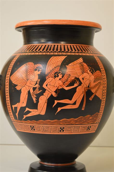 Greek Pottery Hand Made Replica Red Figure Stamnos Odysseus Etsy