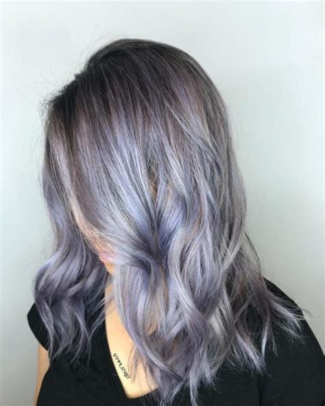 purple gray hair colour shemika see