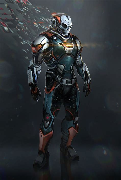 chronos vincentius matthew sci fi armor sci fi concept