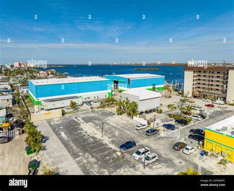 aerial drone image  fort myers fl usa  hurricane ian cleanup  recovery stock photo alamy