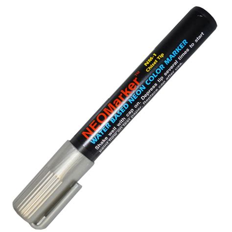 silver neon  tip waterproof marker