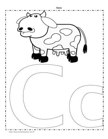 letter  coloring page worksheets