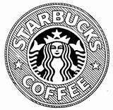Starbucks Trademark Logos Süße Zeichnen Skizzen Stiche Kalender Embedded sketch template