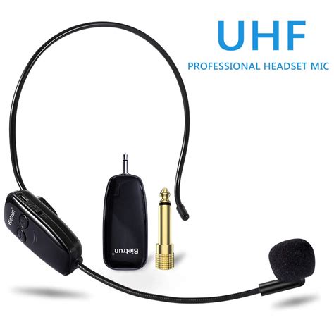 wireless microphone headset uhf wireless headset mic system ft range headset mic