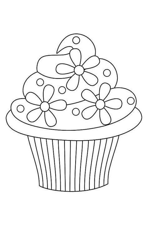 simple cupcake coloring pages cupcake coloring pages kids printable