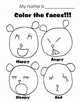 Sad Face Coloring Smiley Happy Angry Faces Pages Worksheets Template Sketch sketch template