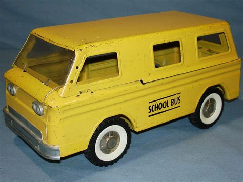 structo pressed steel yellow school bus  ebay