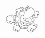 Bowser Coloring Dry Pages Jr Happy Drawing Color Getdrawings Getcolorings Printable sketch template