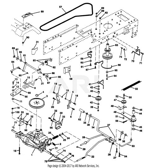 poulan ppja tractor parts diagram  drive