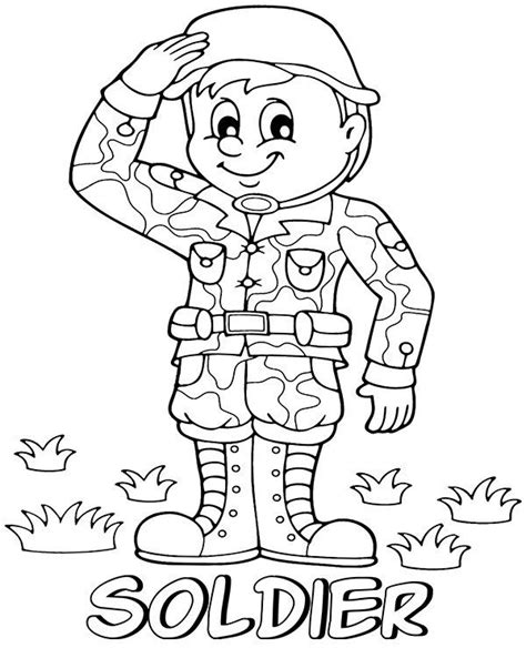 saluting soldier printable coloring page soldier soldier images