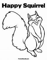 Coloring Squirrel Pages Cartoon Print Kids Color Getcolorings Popular sketch template