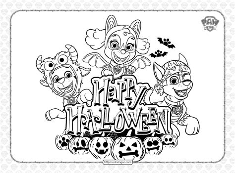 paw patrol happy halloween  coloring book