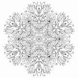 Mandala Coloring Flowers Pages Mandalas Color Patterns Elegant Vegetal Smooth Adults Drawing Difficult Adult Index Vegetation Level Colouring Prepare Pens sketch template