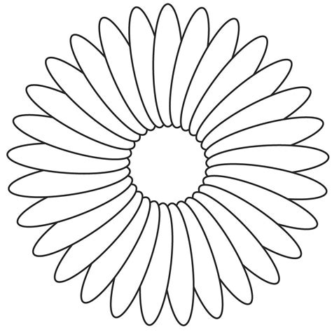 flower coloring template flower coloring page