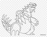 Groudon Primal Pngfind sketch template