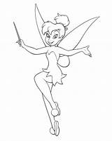 Coloring Pages Tinkerbell Bell Tinker Print Printable sketch template