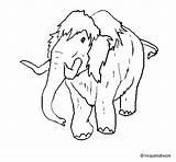 Mammoth Coloring Ii Colorear Coloringcrew sketch template