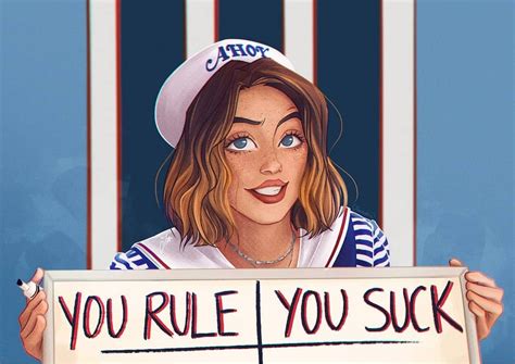 stranger things you rule you suck by junko kiu junkokiu robin steve