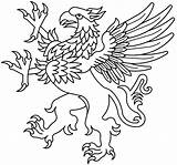 Griffin Heraldicart sketch template