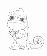 Disney Pascal Drawing Tangled Drawings Coloring Character Dibujos Deviantart Easy Sketches Pages Watching Draw Faciles Sarcastic Colored Rapunzel Pencil Chameleon sketch template