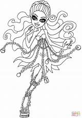 Monster High Coloring Pages Spectra Haunted Color Printable Drawing Vondergeist Colours Categories Paper sketch template