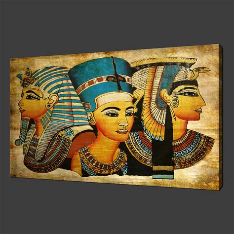 Egyptian Ancient Pharaohs Canvas Wall Art Print Picture