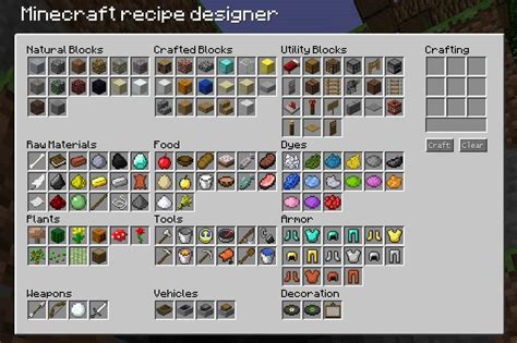 minecraft recipe designer minecraft ideas   pinterest