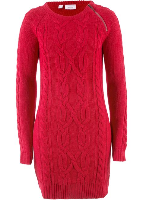 gebreide jurk rood dames bpc bonprix collection bonprix flbe