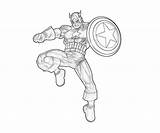 America Captain Coloring Pages Printable Kids sketch template