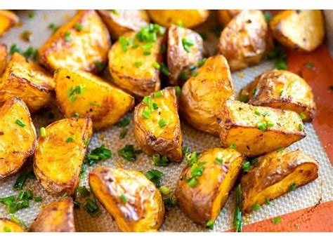 roasted potatoes perfectly golden ad crispy