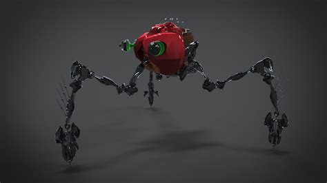 vr ar ready alien robot hunter drone  model cgtrader