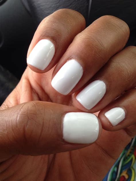 opi gel nails  alpine white    monica  clumpsvery