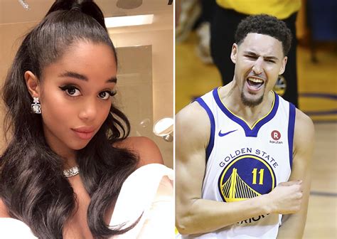 klay thompson is dating actress laura harrier