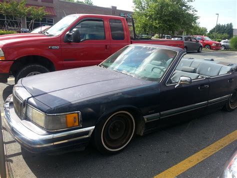 spotted ultra rare lincoln town car convertible sinister custom job pics