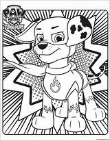 Coloring Paw Patrol Pups Pages Mighty Super Popular sketch template