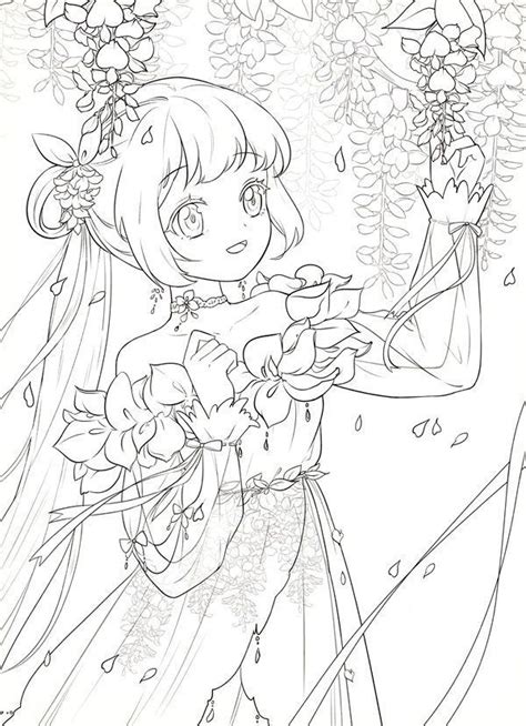 anime fairy coloring pages