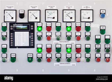 buttons  switches control panel   machine stock photo alamy