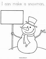 Snowman Make Coloring Built California Usa sketch template