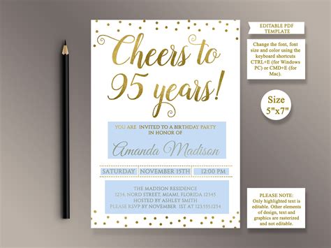 editable  birthday party invitation template cheers   etsy