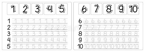 preschool number tracing worksheets   jonsmarie