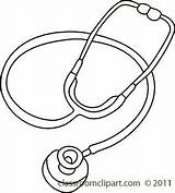 Stethoscope Cliparting sketch template