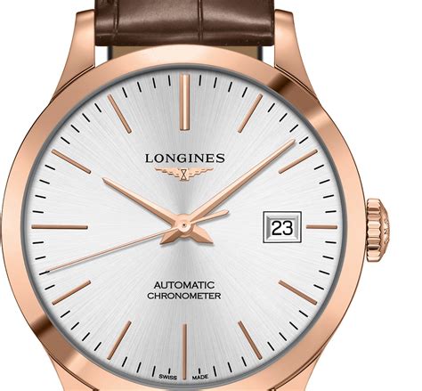longines record automatic chronometer  rose gold time  watches   blog