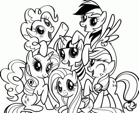 ponies coloring pages