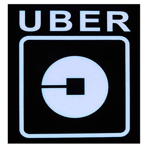wyewye uber sign led light logo sticker decal glow decal accessories